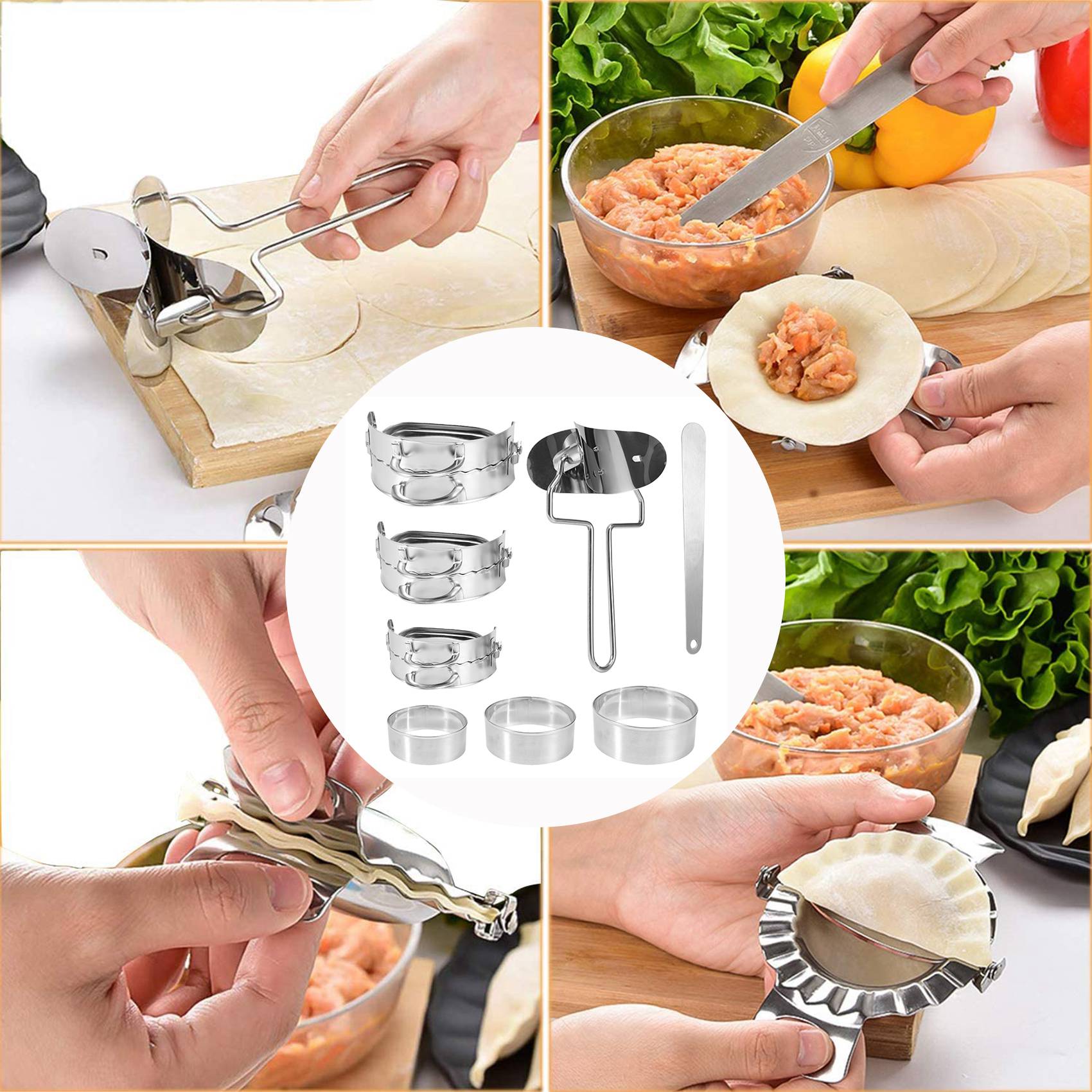 Gyoza Dumpling Maker - ABKW – Kit para fazer bolinhos,