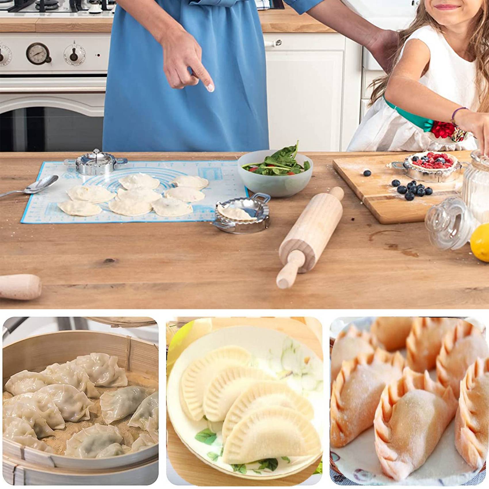 Conjunto de 8 peças para fazer - Gyoza Dumpling Maker avaliação e preço