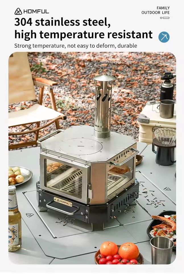 Fogão Portátil a Lenha HOMFUL  - Home Cooking Cookbook avaliação e preço