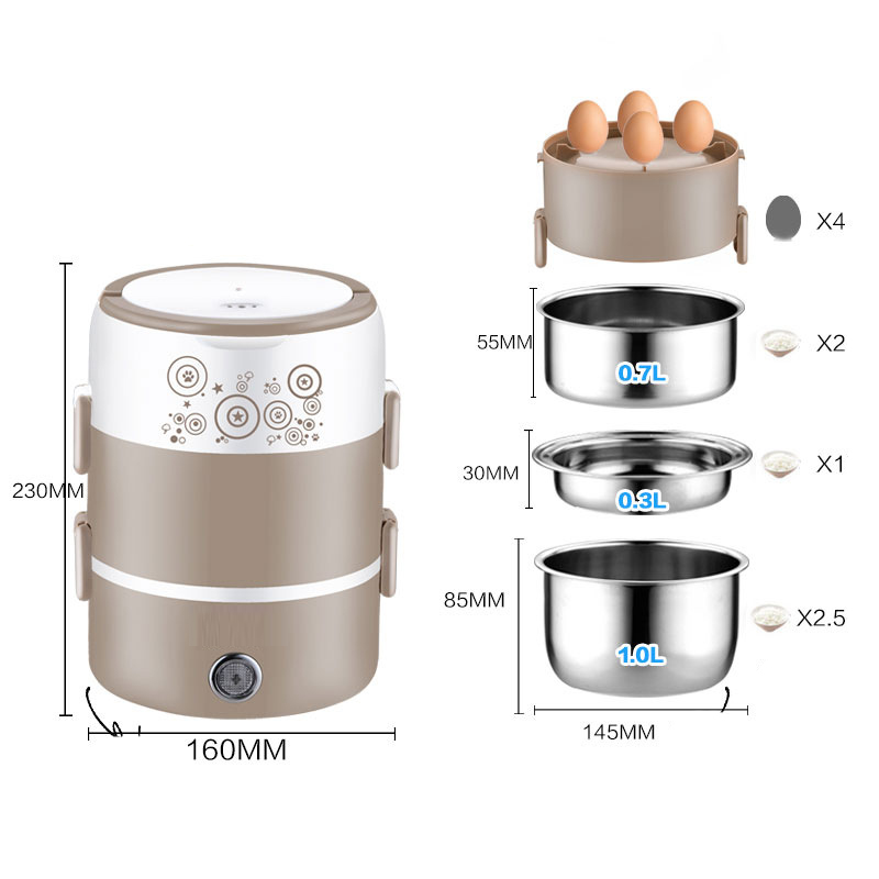 Marmita elétrica de aço inoxid - Home Cooking Heater avaliação e preço